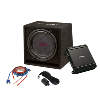 Alpine 12" subwoofer med forstærker