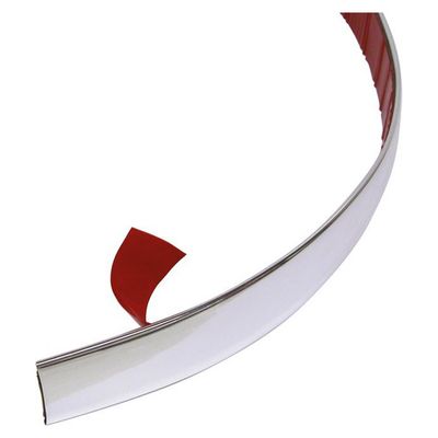 Dekorationsliste i krom 12mm x 8m